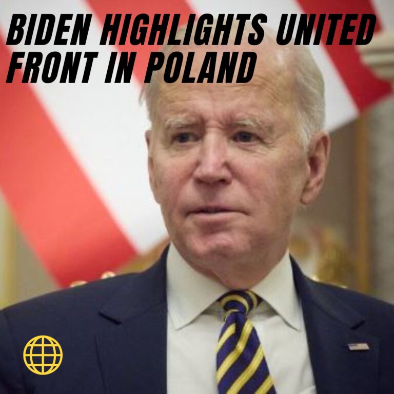 Biden highlights united front in Poland
