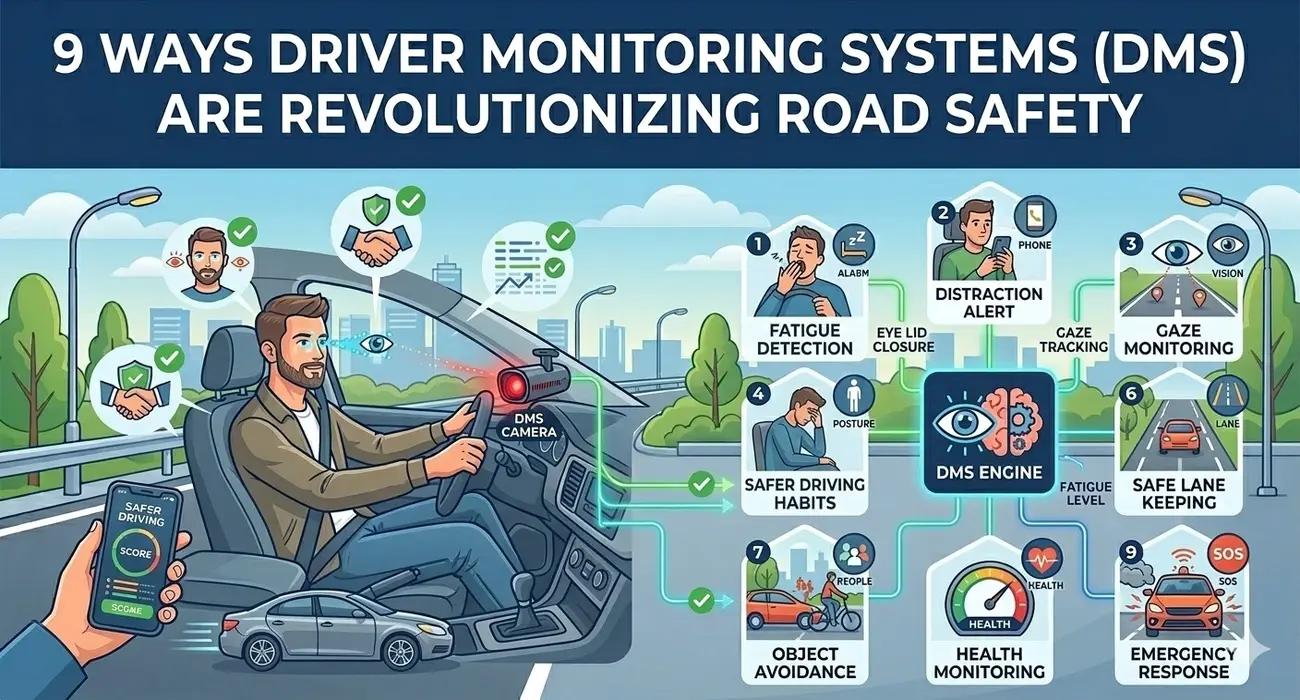 9 Ways Driver Monitoring Systems (DMS) Are Revolutionizing Road Safety