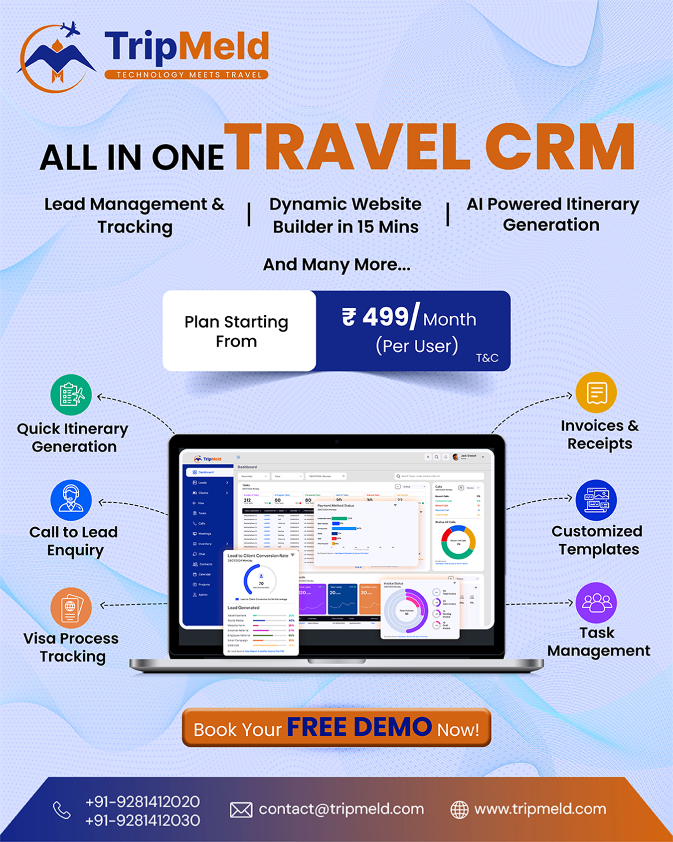 Best travel CRM Software in india