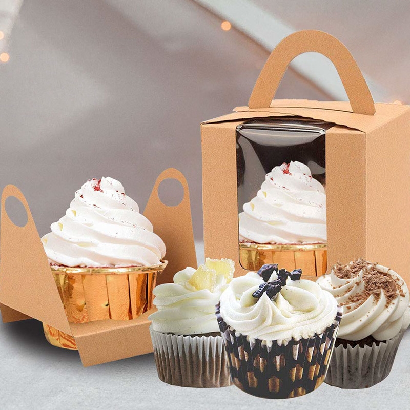 kraft cupcake boxes wholesale